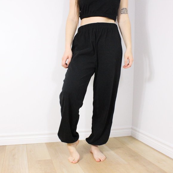 Shein Black Track-pant Jogger Sweatsuit - Picture 1 of 10